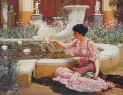 John William Godward A Pompeian Garden USA oil painting artist